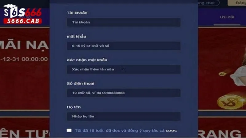 Đăng Ký S666 3 Những lưu ý quan trọng khi Đăng ký S666